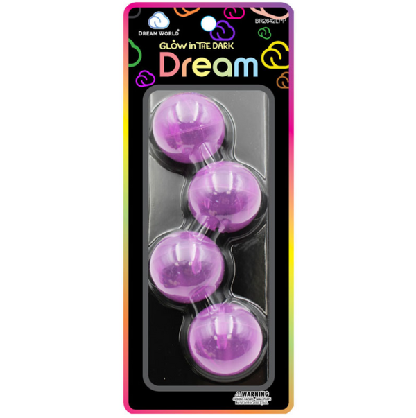 DREAM WORLD - Jumbo Hair Knocker 42MM 2PC PURPLE