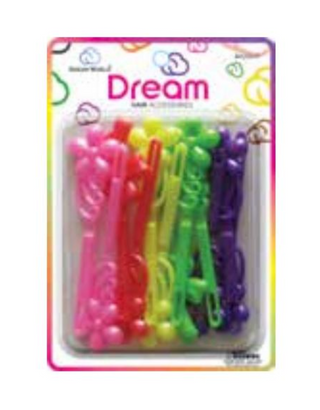 DREAM WORLD - Hair Barrettes JUMBO MIX 2 PEARL 12PCs