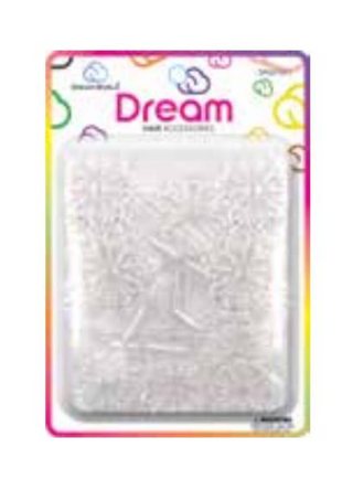 DREAM WORLD - Hair Barrettes Daisy BLACK 24PCs