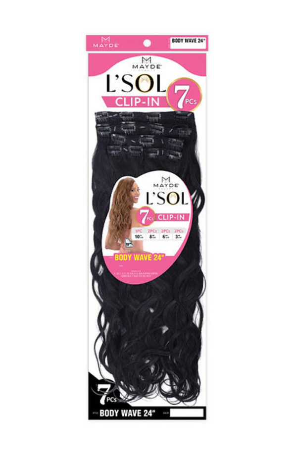 MAYDE - L'SOL 7PCS CLIP-IN BODY WAVE 24