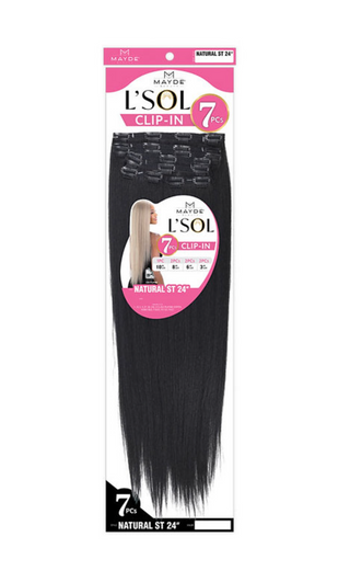 MAYDE - L'SOL 7PCS CLIP-IN NATURAL STRAIGHT 24