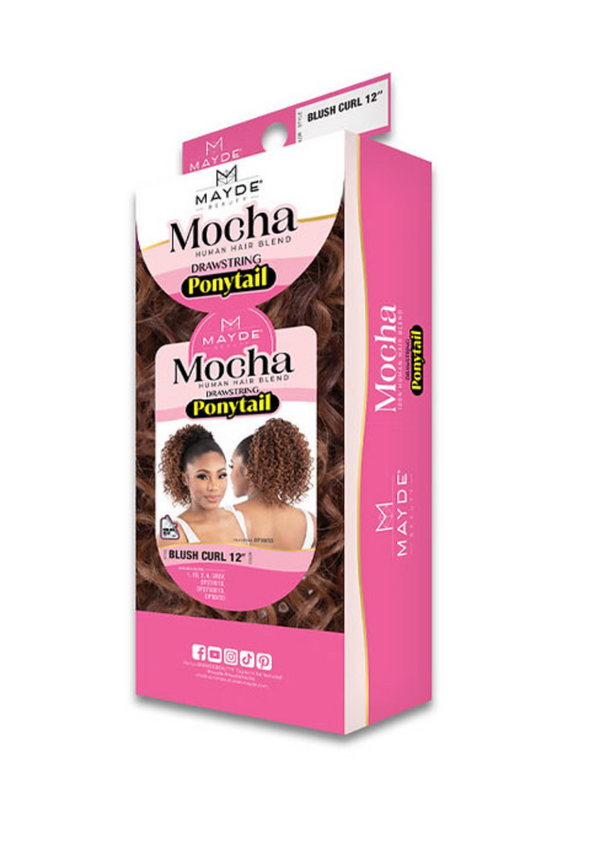 MAYDE - MOCHA PONYTAIL BLUSH CURL 12