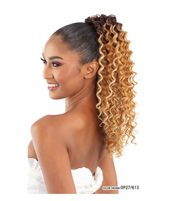 MAYDE - MOCHA PONYTAIL DEEP CURL 18