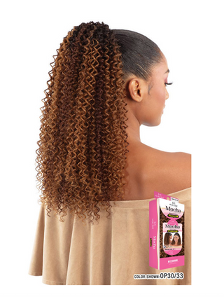 MAYDE - MOCHA PONYTAIL WATER CURL 18