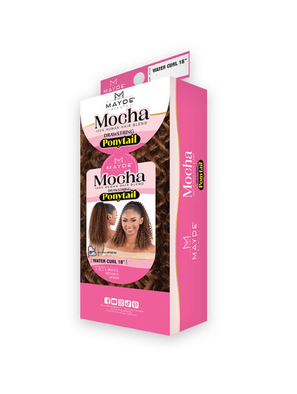 MAYDE - MOCHA PONYTAIL WATER CURL 18