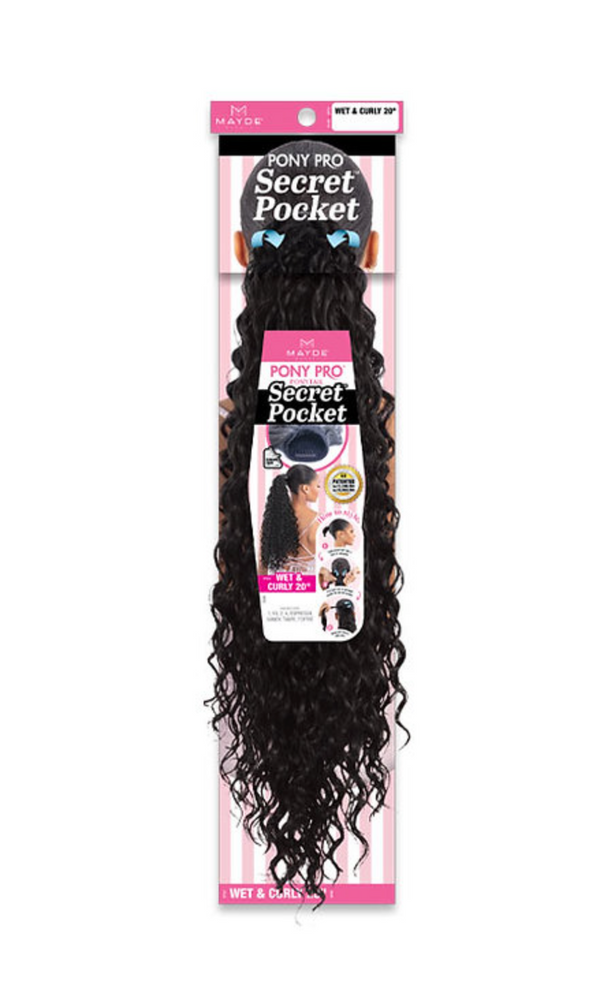 MAYDE - SECRET POCKET PONY PRO - WET & CURLY 20