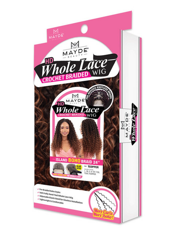 MAYDE - HD WHOLE LACE WIG ISLAND BOHO BRAID 24
