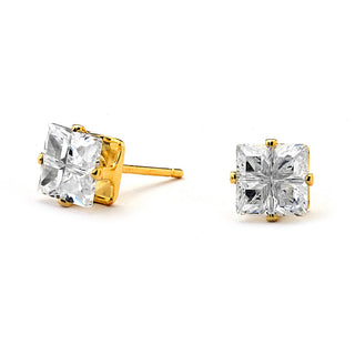 JOY JEWELRY - Gold Cubic Zirconia Stude Earrings T07