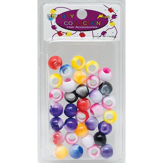 BEAUTY COLLECTION - Regular Round Bead 14mm 2 Tone MIX COLOR #TON2MIX