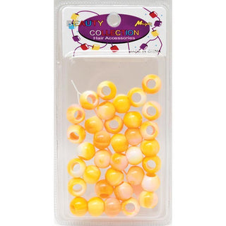 BEAUTY COLLECTION - Regular Round Bead 14mm 2 Tone ORANGE #TON2ORA