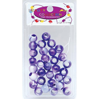 BEAUTY COLLECTION - Regular Round Bead 14mm 2 Tone PURPLE #TON2PUR