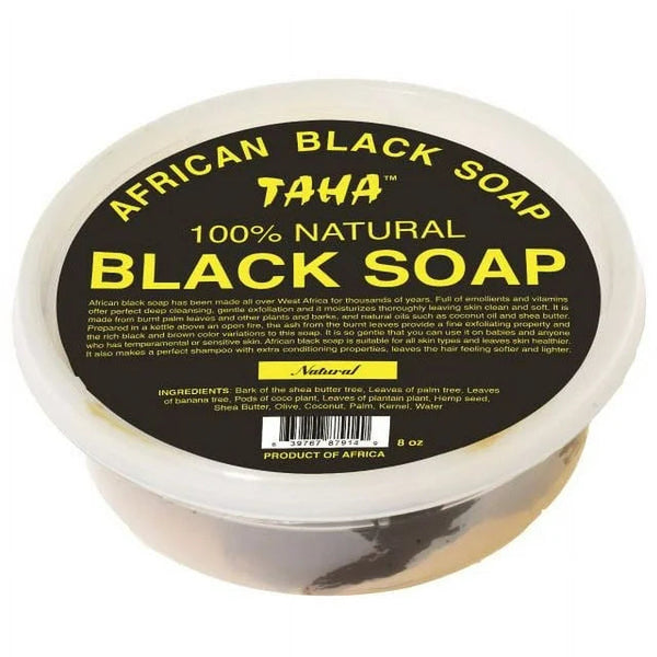 TAHA - 100% Natural Black Soap Tub