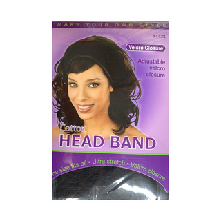 ANNIE - Cotton Head Band BLACK #4434