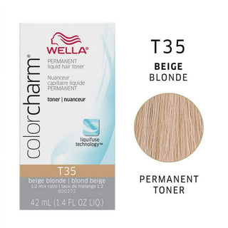 WELLA - Color Charm Permanent Liquid Hair Toner T35 BEIGE BLONDE