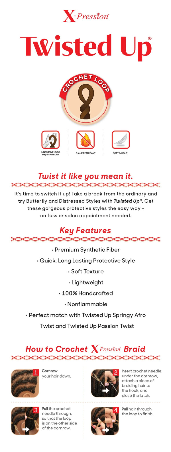 OUTRE - X-PRESSION - TWISTED UP - HYPER BORABORA LOOSE DEEP 20" 3X