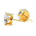 JOY JEWELRY - Gold Cubic Zirconia Stud Earrings (Y21)