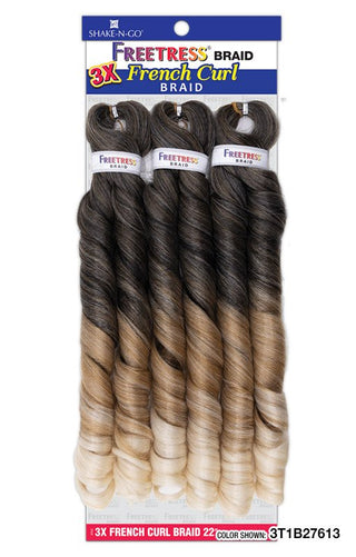 Buy 3t1b27613 FREETRESS - 3X FRENCH CURL BRAID 22"