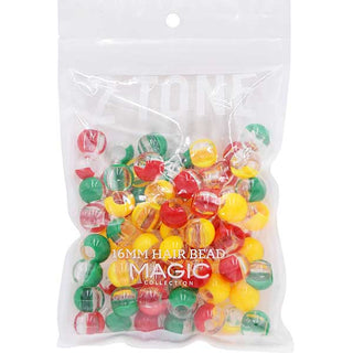 MAGIC COLLECTION - 2 Tone 16MM Hair Bead Africa (#16MMT-AFR)
