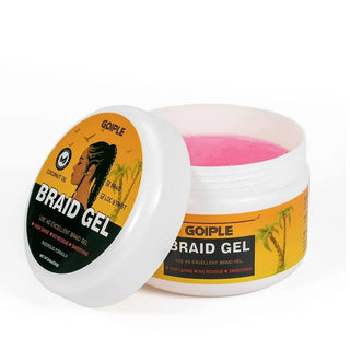 GOIPLE - Strong Hold Braid Gel Good For Twist, Locs, Braids STRAWBERRY