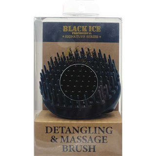 BLACK ICE - Professional Detangling Massage Brush BLACK