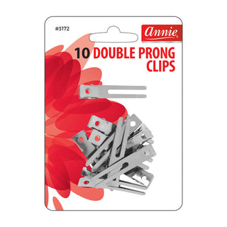 ANNIE - Double Prong Clips 10PCs #3172