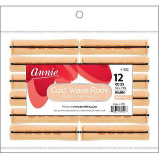 ANNIE - Professional Cold Wave Rods 12PCs JUMBO SAND #1102