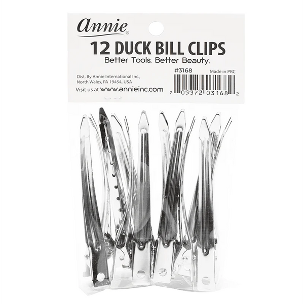 ANNIE - 12 Duck Bill Clips #3168