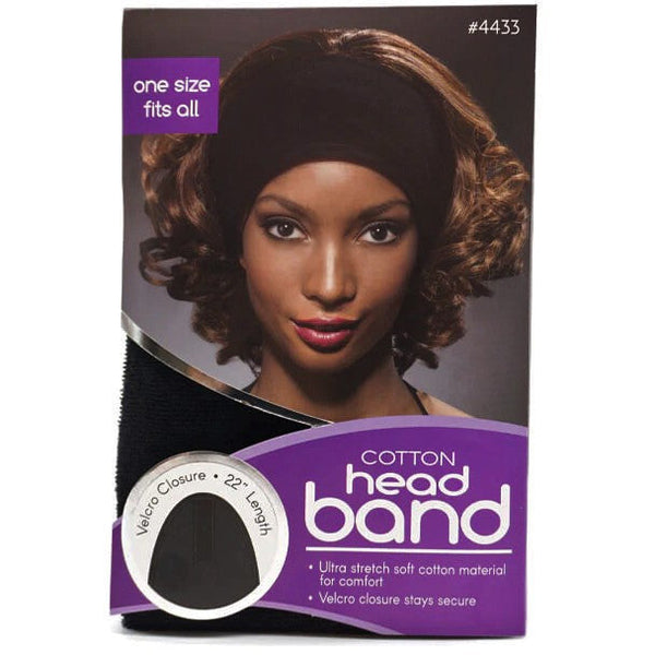 ANNIE - Cotton Head Band BLACK #4434