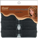 ANNIE - Professional Silky Satin Rollers JUMBO BLACK