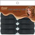 ANNIE - Professional Silky Satin Rollers MEDIUM BLACK #1243