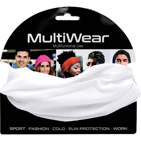 Multi Wear - Multi Scarf Solid Assorted BLACK/WHITE #HWR-MUL01BW