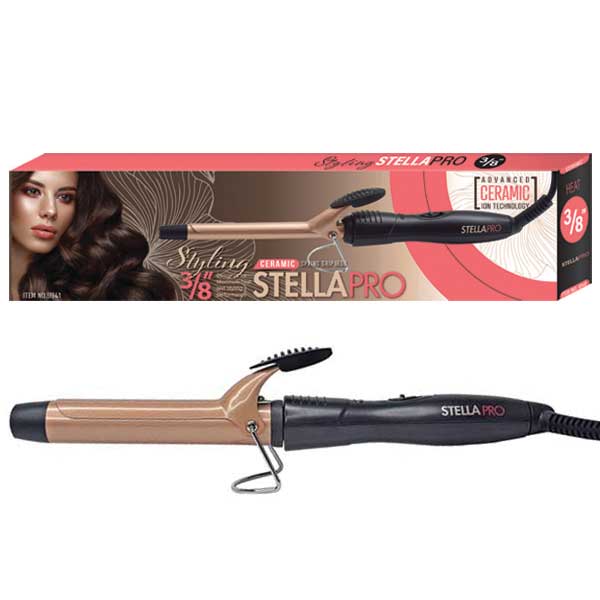 STELLA PRO - Professional Ceramic Spring Grip Curling Iron 1