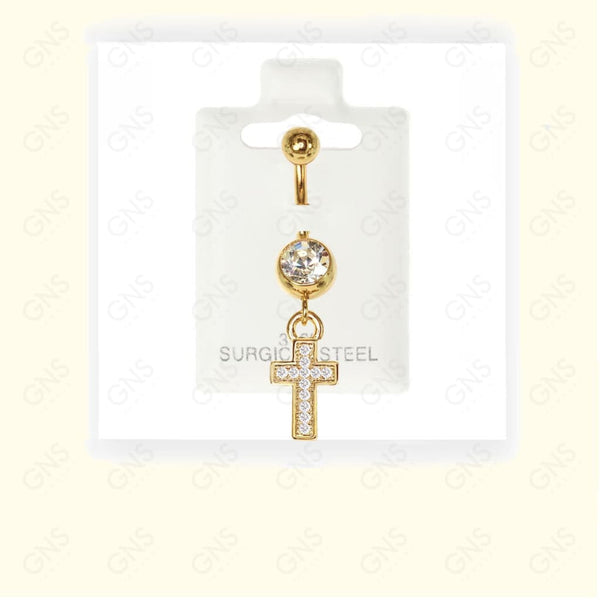 GNS - Gold Dangle Belly Ring BL001G