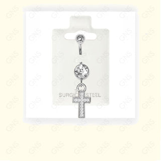 GNS - Silver Dangle Belly Ring BL001S
