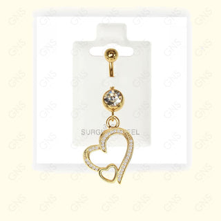 GNS - Gold Dangle Belly Ring BL004G