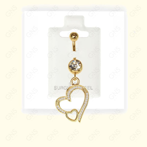 GNS - Gold Dangle Belly Ring BL004G