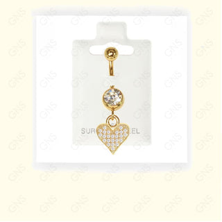 GNS - Gold Dangle Belly Ring BL008G
