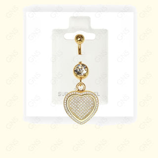 GNS - Gold Dangle Belly Ring BL027G