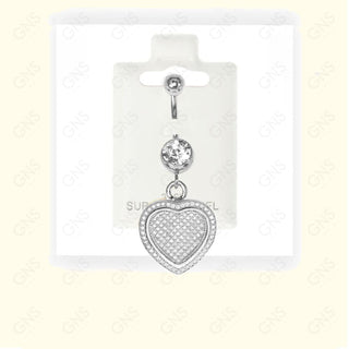 GNS - Silver Dangle Belly Ring BL027S