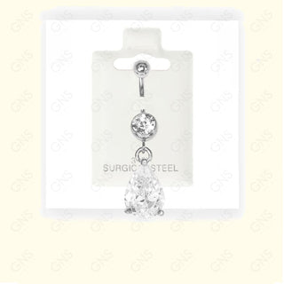 GNS - Silver Dangle Belly Ring BL034S