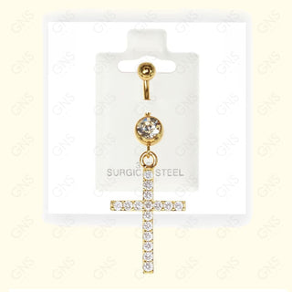 GNS - Gold Dangle Belly Ring BL070G