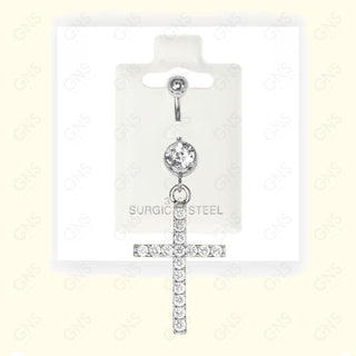 GNS - Silver Dangle Belly Ring BL070S