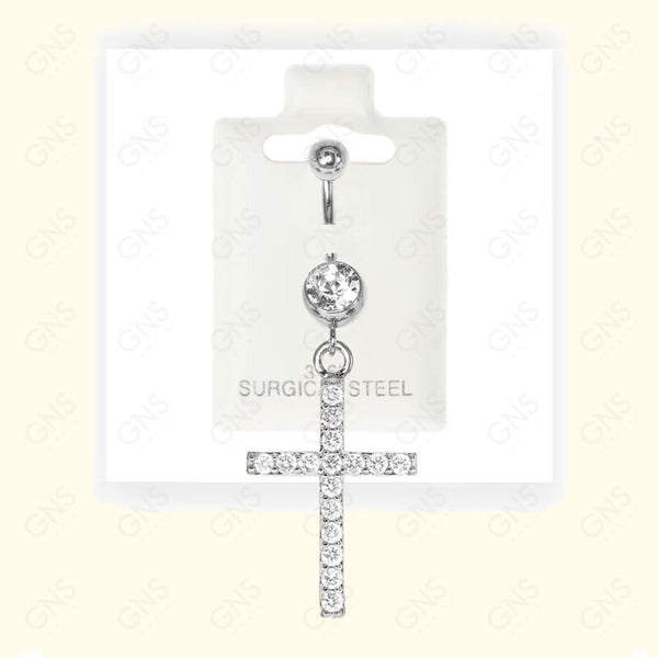 GNS - Silver Dangle Belly Ring BL070S
