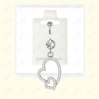 GNS - Silver Dangle Belly Ring BL072S