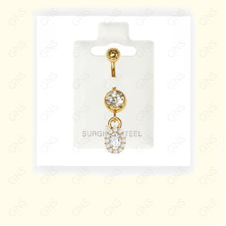 GNS - Gold Dangle Belly Ring BL138G