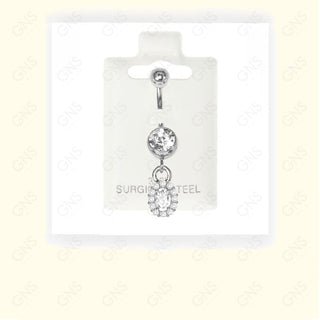 GNS - Silver Dangle Belly Ring BL138S