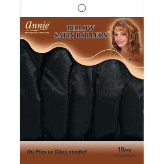 ANNIE - Pillow Soft Large Rollers BLACK #1248