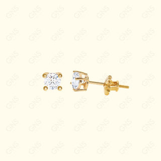 GNS - Gold X-Small Round Stud Earrings (CURS03G)