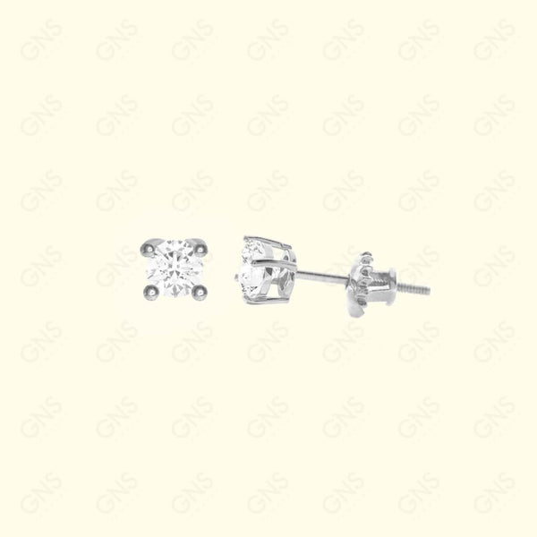 GNS - Silver X-Small Round Stud Earrings (CURS03S)