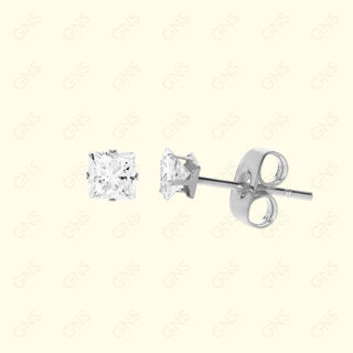 GNS - Silver X-Small Square Stud Earrings (CUSP3S)